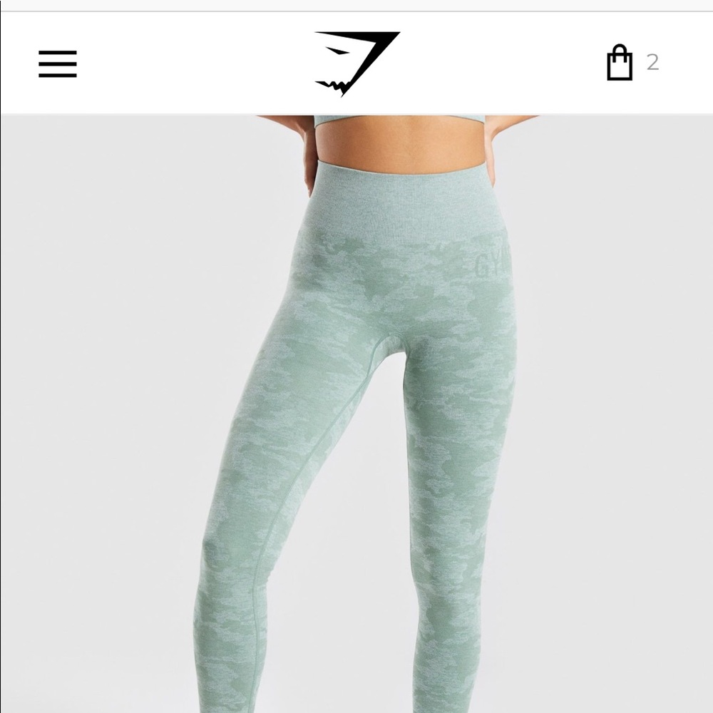 ISO Gymshark camo sage green leggings XS